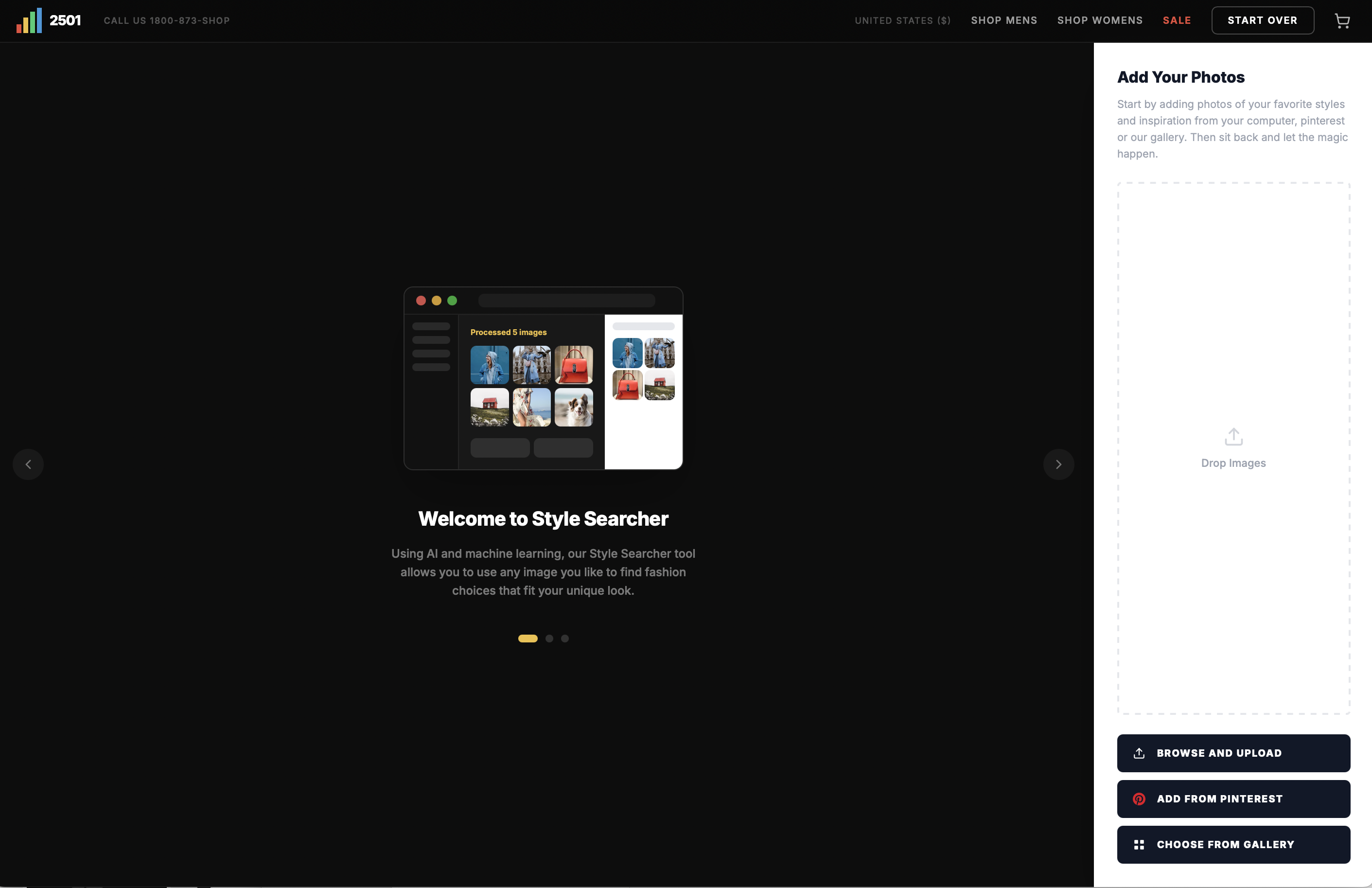 Adobe Style Searcher AI Assistant Mockup